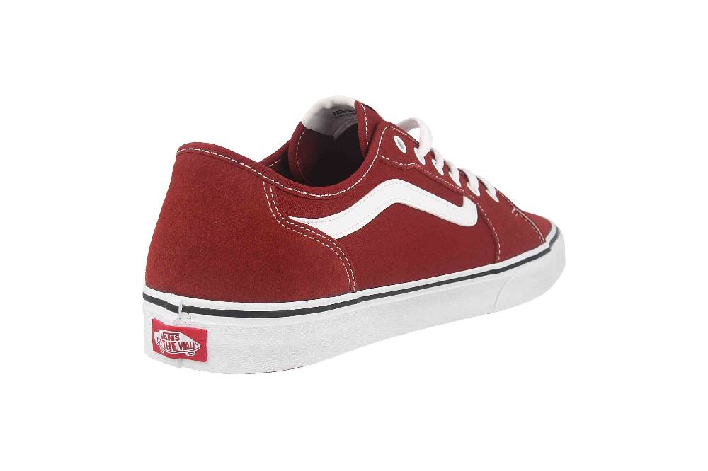 VANS MN Filmore Decon SUEDE/CANVAS FIRED BRICK Sneaker in Übergrößen Rot VN0A5HTYZHG1 große Herrenschuhe Sonderangebot