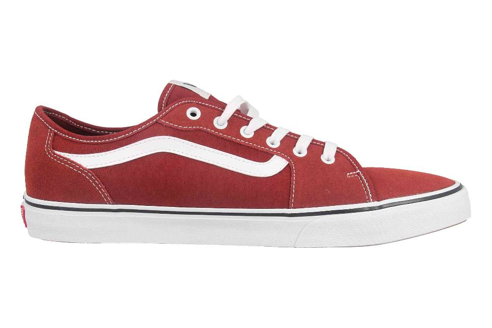 VANS MN Filmore Decon SUEDE/CANVAS FIRED BRICK Sneaker in Übergrößen Rot VN0A5HTYZHG1 große Herrenschuhe Sonderangebot