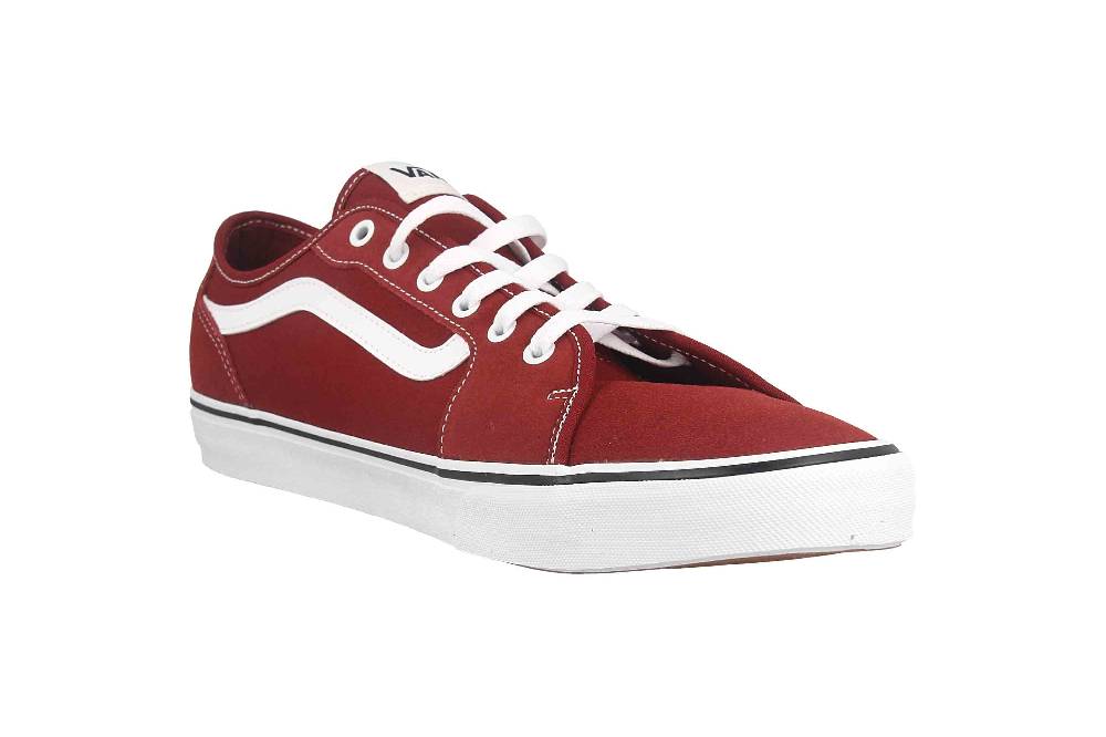VANS MN Filmore Decon SUEDE/CANVAS FIRED BRICK Sneaker in Übergrößen Rot VN0A5HTYZHG1 große Herrenschuhe Sonderangebot