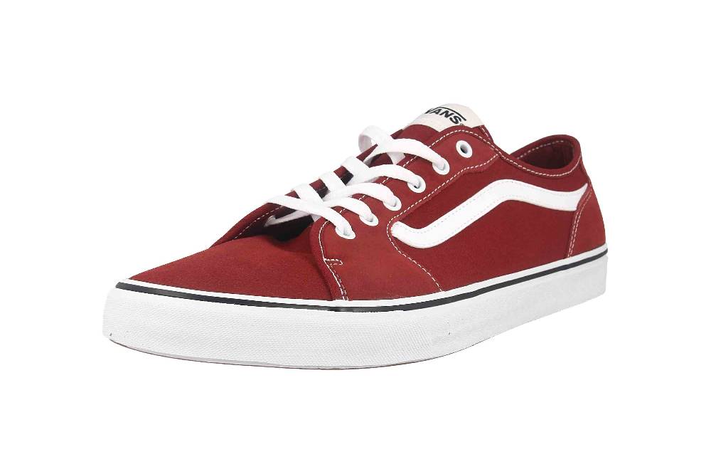 VANS MN Filmore Decon SUEDE/CANVAS FIRED BRICK Sneaker in Übergrößen Rot VN0A5HTYZHG1 große Herrenschuhe Sonderangebot
