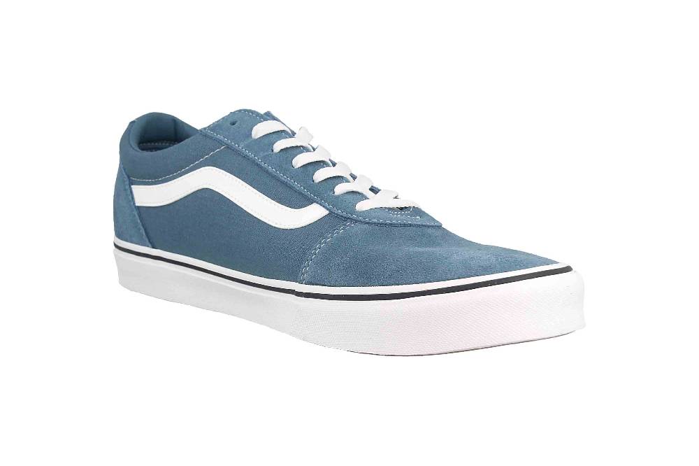 VANS MN Ward SUEDE/CANVAS BLUESTONE Sneaker in Übergrößen Blau VN0A38DMJCN1 große Herrenschuhe Schlussverkauf