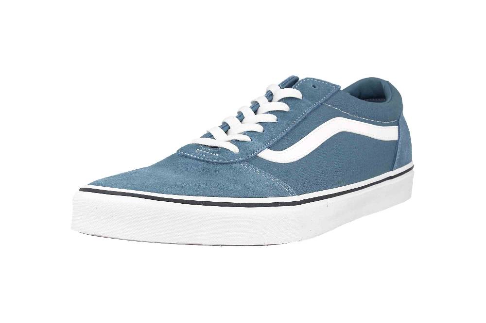 VANS MN Ward SUEDE/CANVAS BLUESTONE Sneaker in Übergrößen Blau VN0A38DMJCN1 große Herrenschuhe Schlussverkauf
