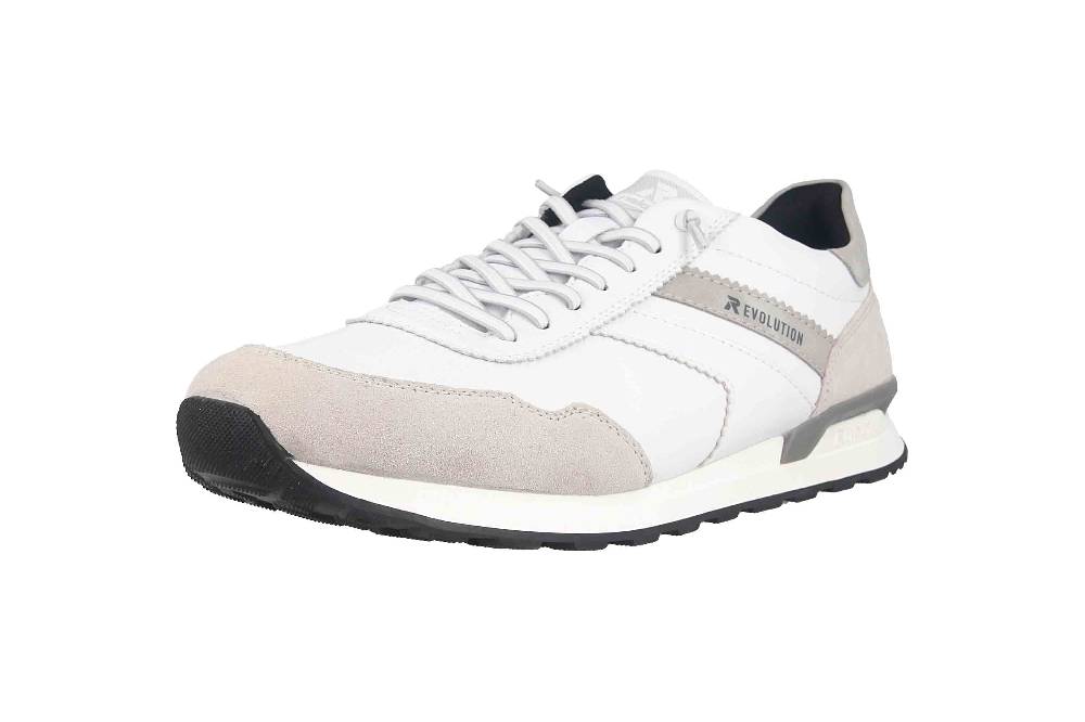 Rieker Evolution Sneaker in Übergrößen Weiß U0303-80 große Herrenschuhe Verkauf
