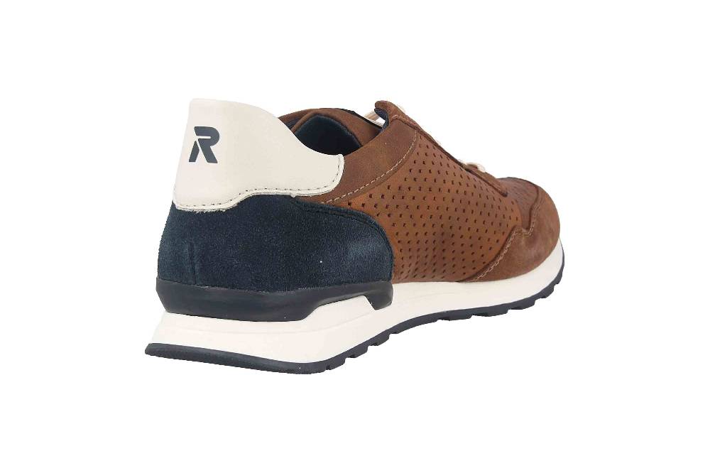 Rieker Evolution Sneaker in Übergrößen Braun U0302-24 große Herrenschuhe Angebote
