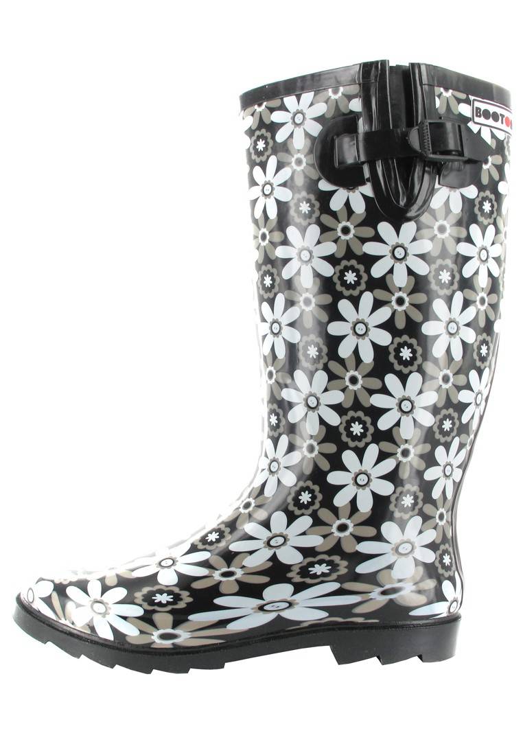 Intex Kautschuk-Gummistiefel in Übergrößen Schwarz Florence 14102 große Damenschuhe Hotsell