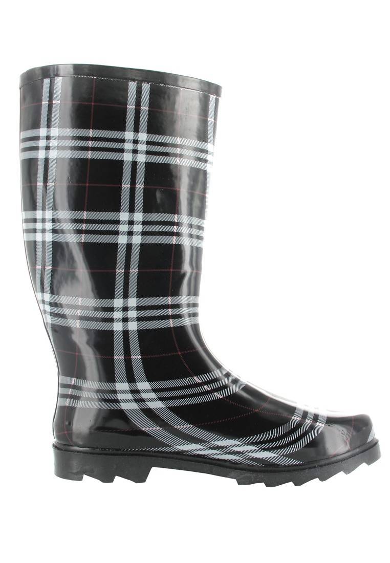 Intex Kautschuk-Gummistiefel in Übergrößen Schwarz Cora 14101 große Damenschuhe im Angebot