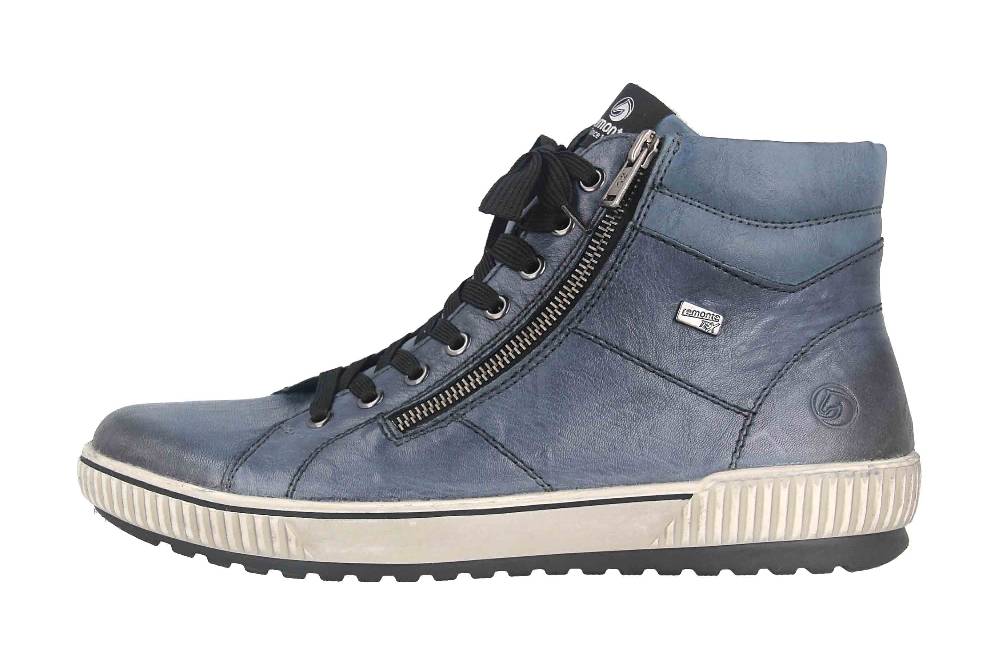 Remonte Stiefel in Übergrößen Blau D0772-14 große Damenschuhe