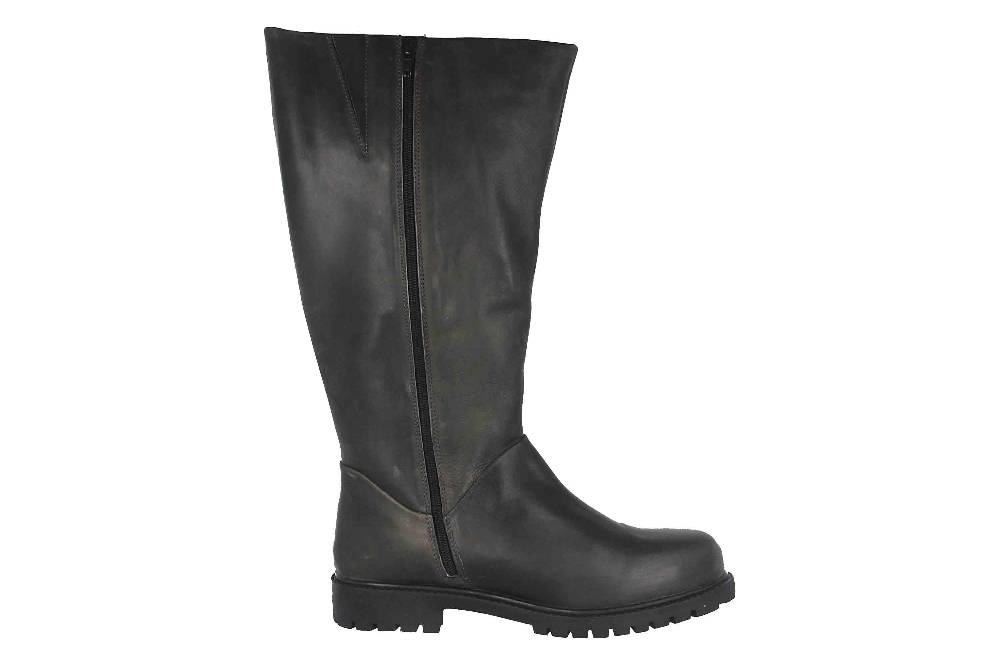 MayBe Weitschaftstiefel in Übergrößen Grau 67668 Anthrazite große Damenschuhe Blitzverkäufe
