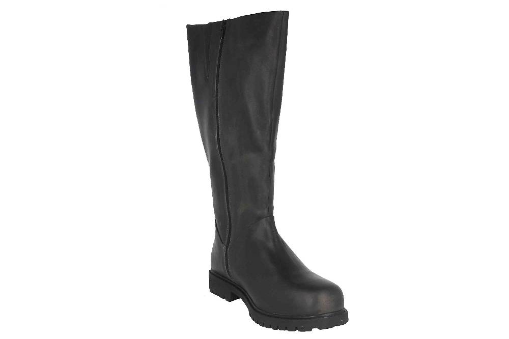 MayBe Weitschaftstiefel in Übergrößen Grau 67668 Anthrazite große Damenschuhe Blitzverkäufe