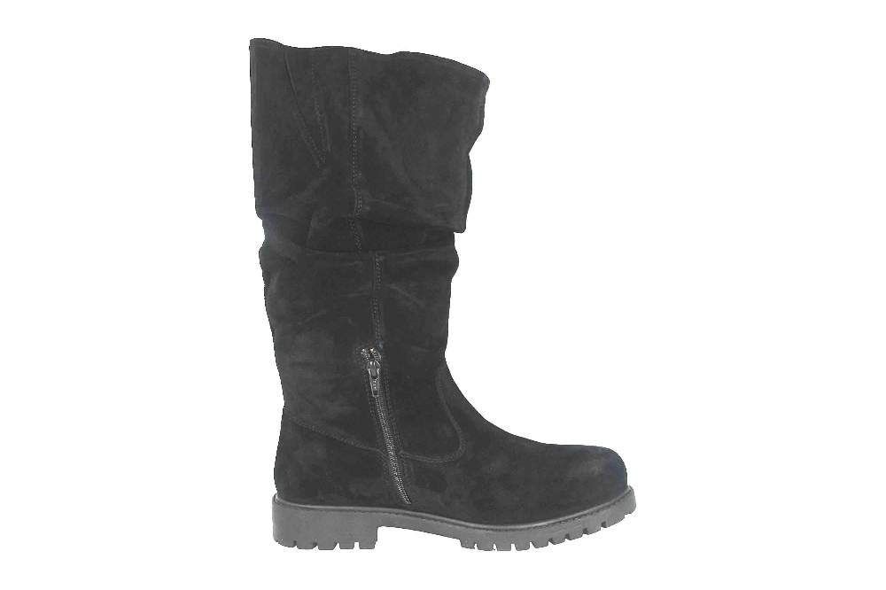 MayBe Weitschaftstiefel in Übergrößen Schwarz 67663 Black große Damenschuhe Verkauf