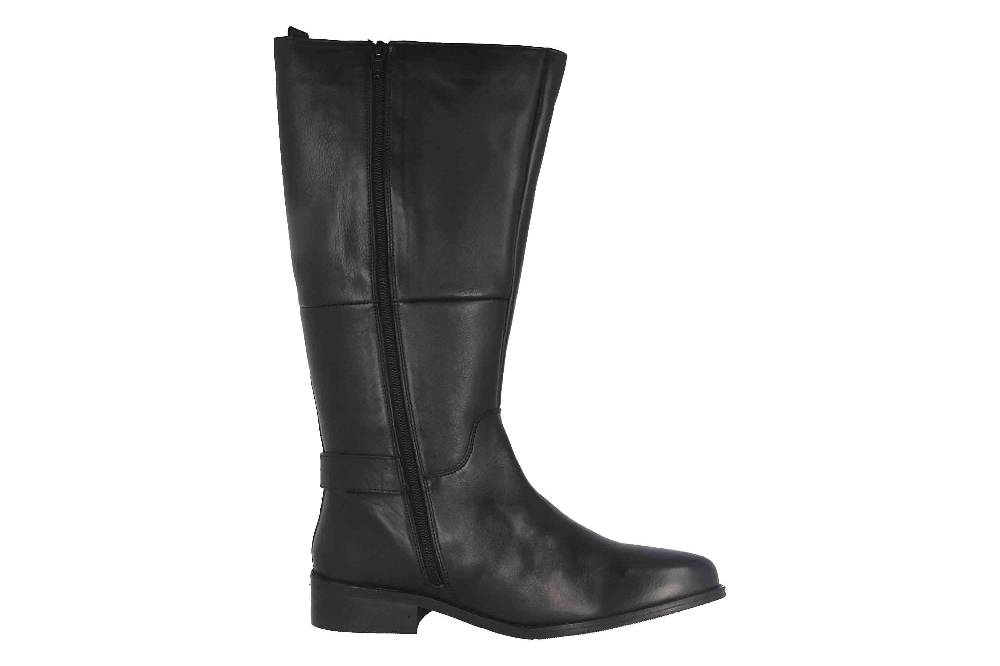 MayBe Weitschaftstiefel in Übergrößen Schwarz 67661 Black große Damenschuhe im Angebot