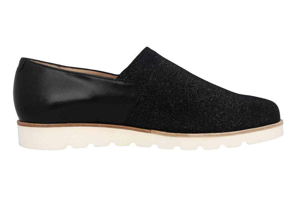 Sioux Meredith-705-XL Slipper in Übergrößen Schwarz 63580 große Damenschuhe Online