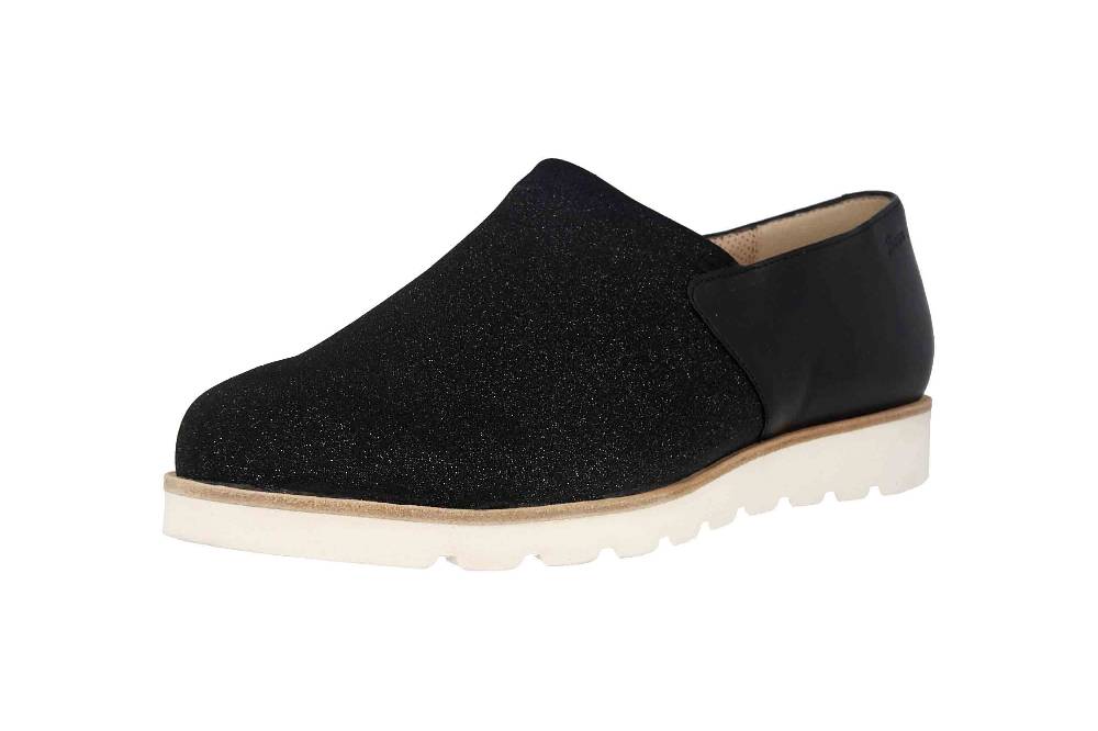 Sioux Meredith-705-XL Slipper in Übergrößen Schwarz 63580 große Damenschuhe Online