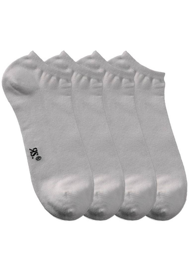 RIESE - Herren Sneakersocken 4er Pack - Weiß XXL Socken Meist gekauft