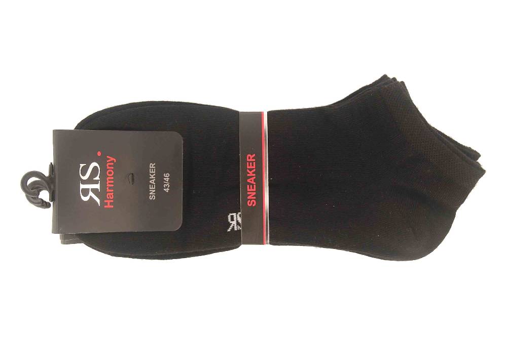 RIESE - Damen und Herren Sneaker Socken 45221 4er Pack - Schwarz