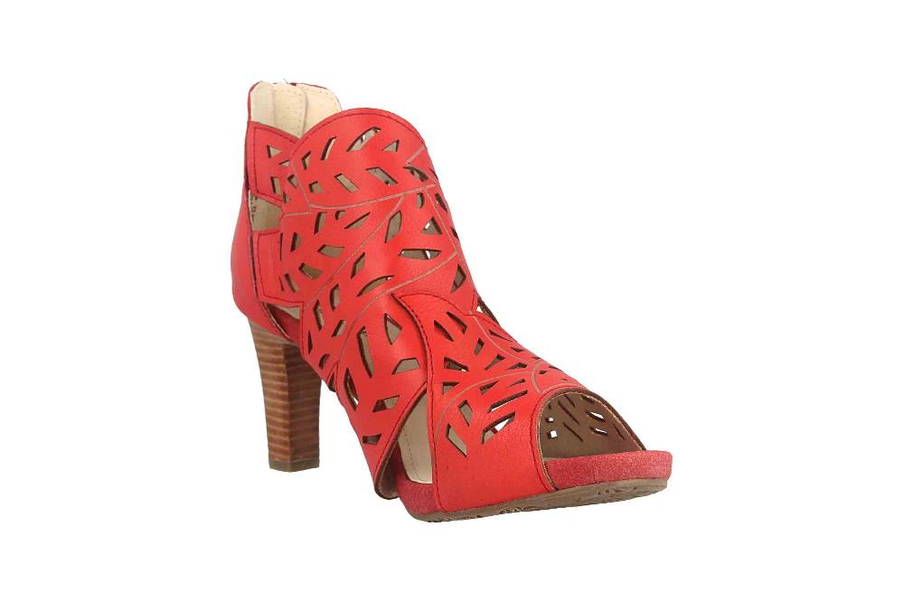 Laura Vita Sandaletten in Übergrößen Rot ALBANE 048 Rouge große Damenschuhe Online
