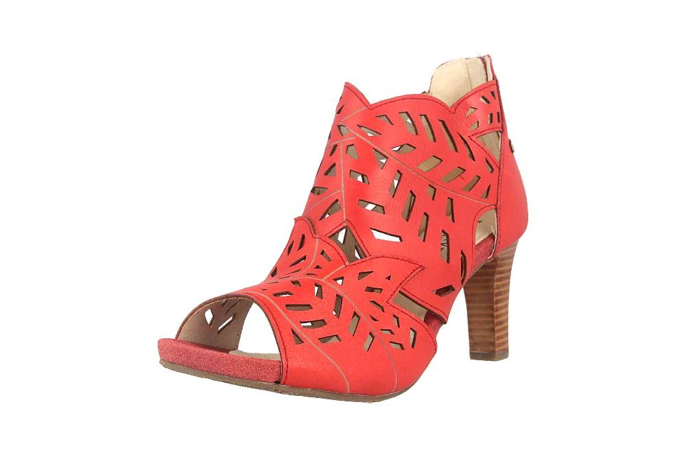 Laura Vita Sandaletten in Übergrößen Rot ALBANE 048 Rouge große Damenschuhe Online