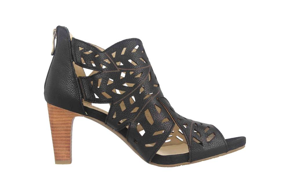 Laura Vita Sandaletten in Übergrößen Schwarz ALBANE 048 Noir große Damenschuhe Outlet