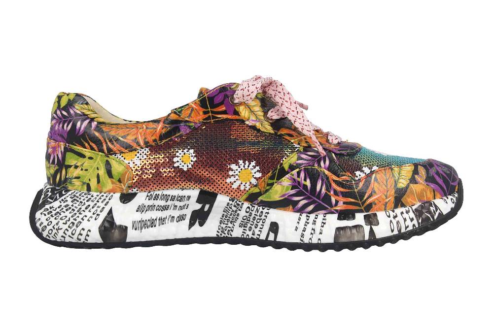 Laura Vita Sneaker in Übergrößen Mehrfarbig BURTON 05 Orange große Damenschuhe Auslauf
