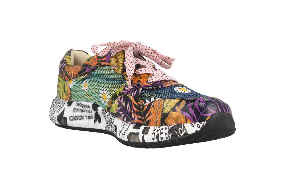 Laura Vita Sneaker in Übergrößen Mehrfarbig BURTON 05 Orange große Damenschuhe Auslauf