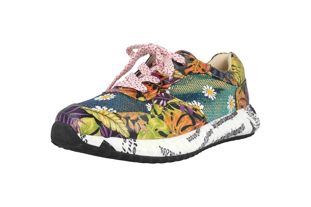 Laura Vita Sneaker in Übergrößen Mehrfarbig BURTON 05 Orange große Damenschuhe Auslauf