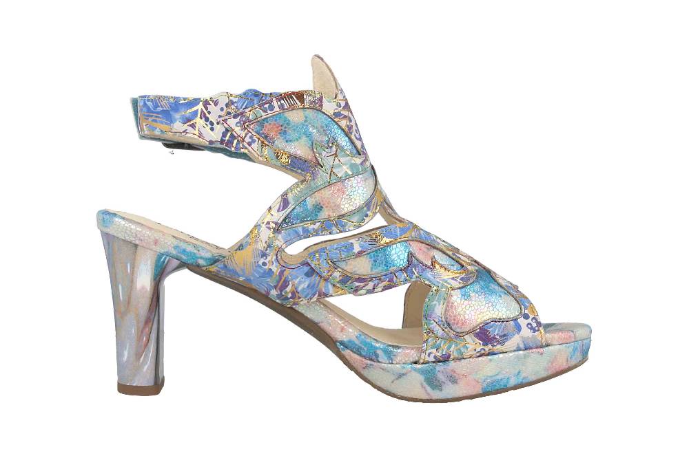 Laura Vita Sandaletten in Übergrößen Mehrfarbig HICAO 19 Bleu große Damenschuhe im Angebot