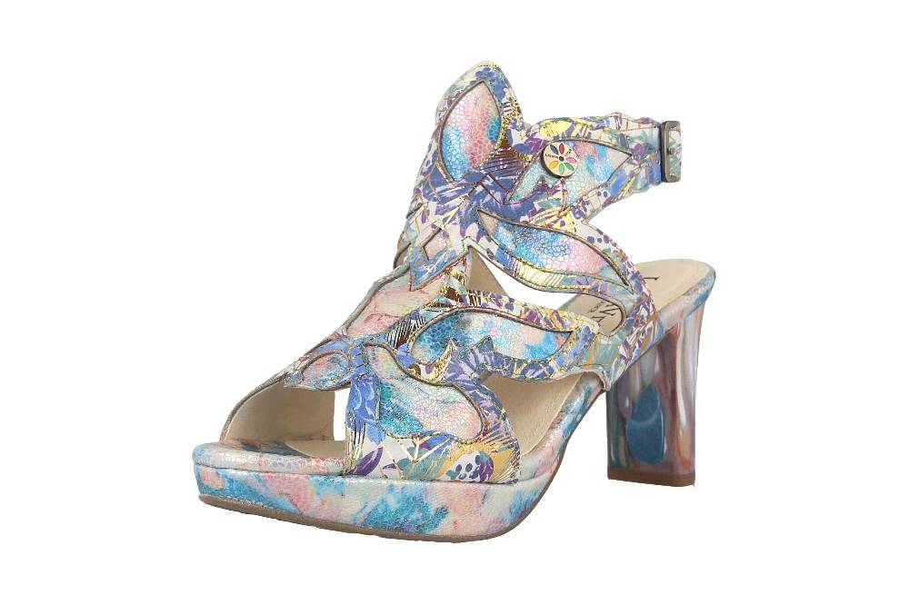 Laura Vita Sandaletten in Übergrößen Mehrfarbig HICAO 19 Bleu große Damenschuhe im Angebot