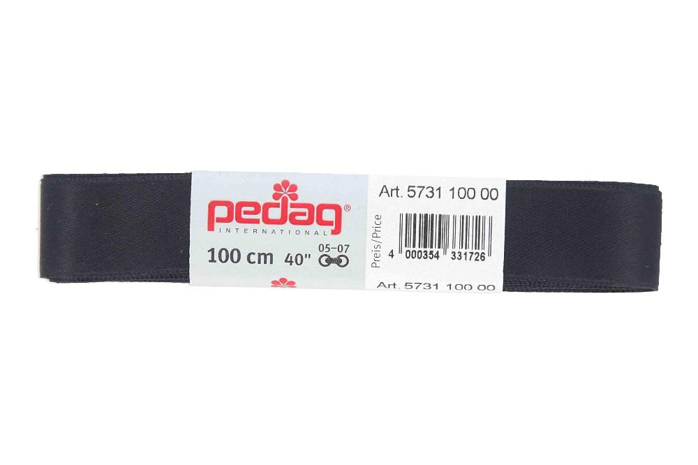 pedag - SATINSENKEL - Schnürsenkel 100 cm (1 Paar) 16 mm breit- Diverse Farben Meist gekauft