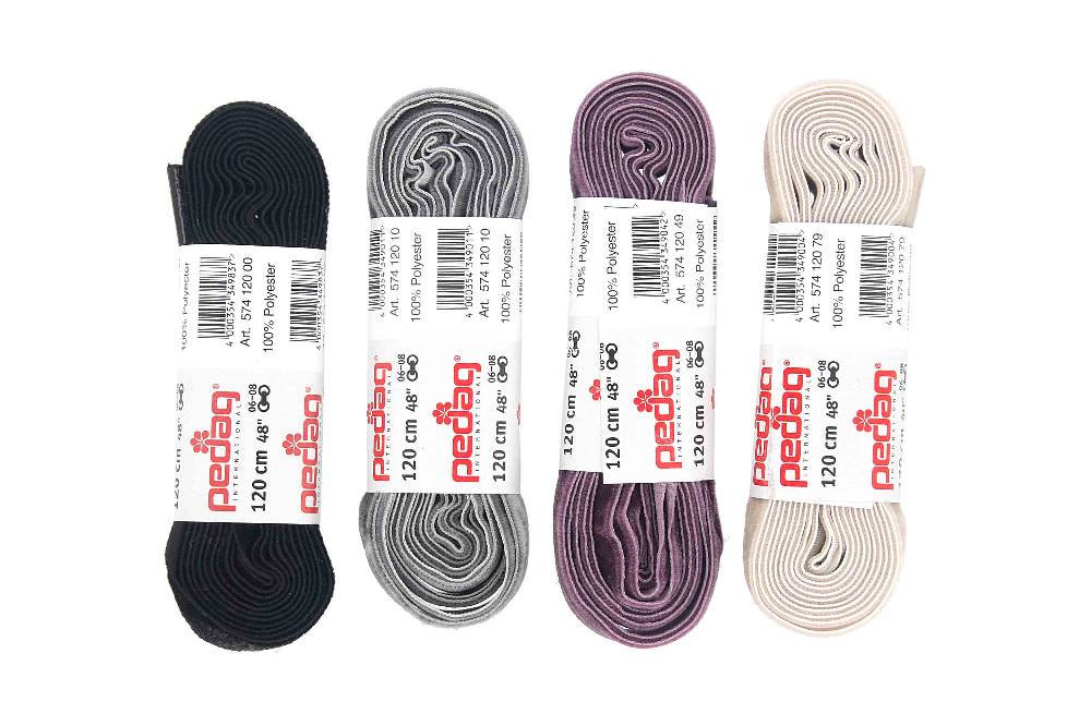 pedag - SAMTSENKEL - Schnürsenkel 120 cm (1 Paar)- Diverse Farben Outlet
