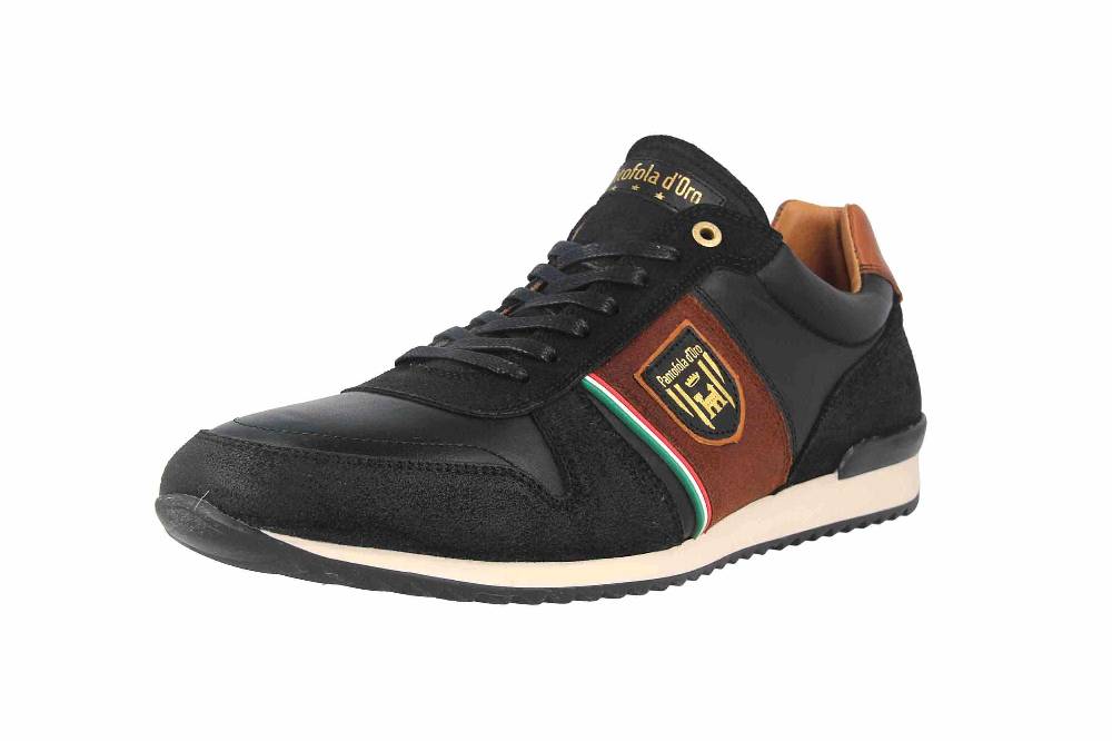 Pantofola d'Oro UMITO UOMO LOW XL Sneaker in Übergrößen Schwarz 10203038.25Y/10203075.25Y große Herrenschuhe Online