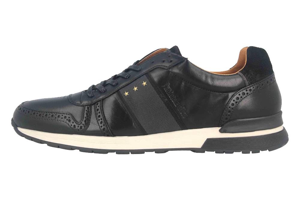 Pantofola d'Oro SANGANO UOMO LOW XL Sneaker in Übergrößen Schwarz 10203019.25Y/10203070.25Y große Herrenschuhe Outlet