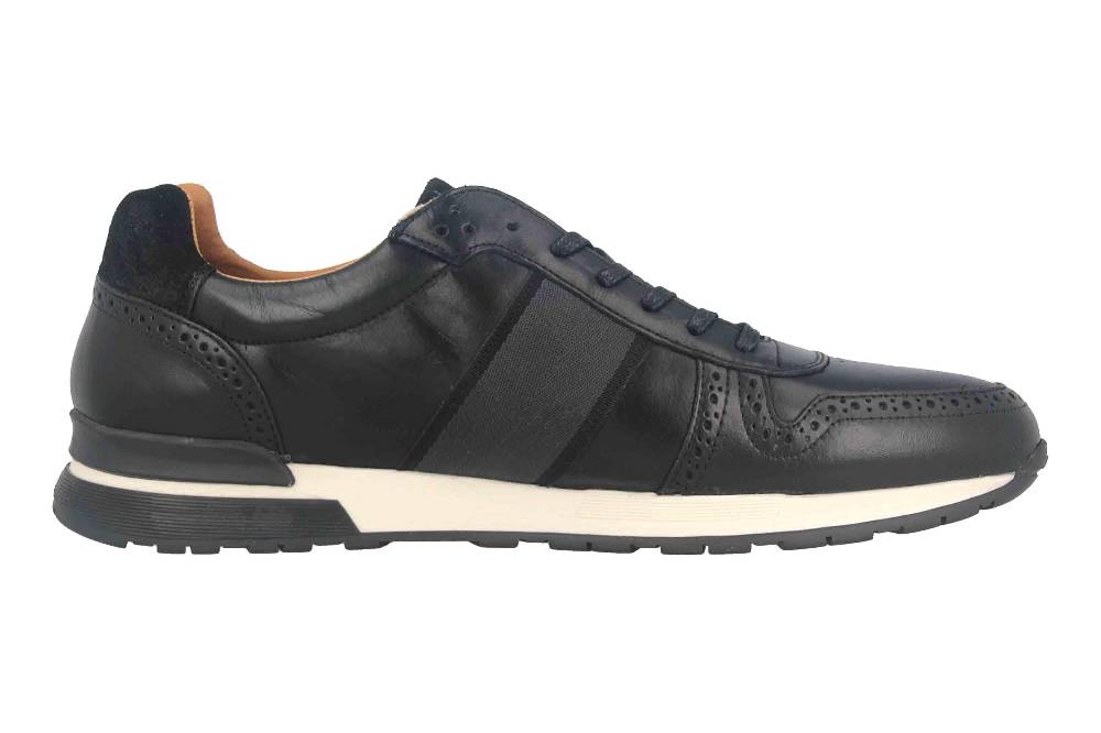 Pantofola d'Oro SANGANO UOMO LOW XL Sneaker in Übergrößen Schwarz 10203019.25Y/10203070.25Y große Herrenschuhe Outlet