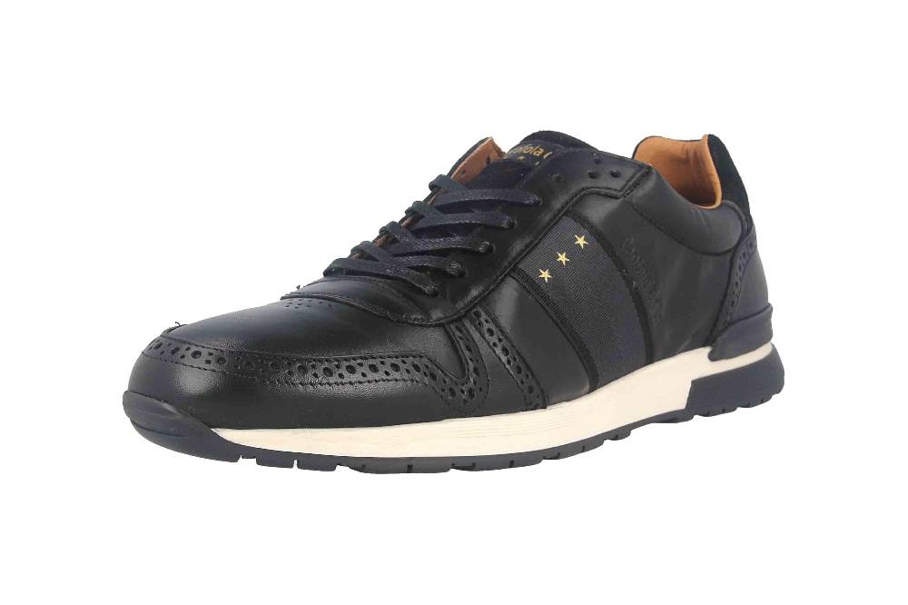 Pantofola d'Oro SANGANO UOMO LOW XL Sneaker in Übergrößen Schwarz 10203019.25Y/10203070.25Y große Herrenschuhe Outlet