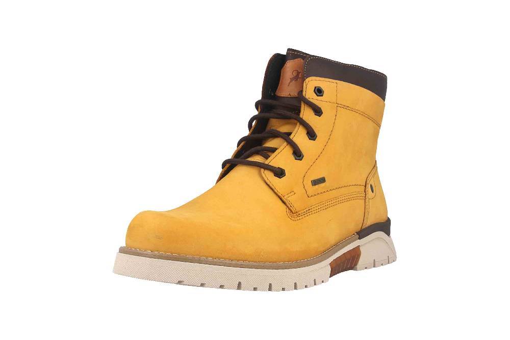 Fretz Men Cooper Boots in Übergrößen Gelb 1326.1416-45 große Herrenschuhe Auslauf