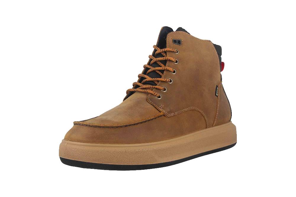 Fretz Men Sem Boots in Übergrößen Braun 4412.2418-20 große Herrenschuhe Angebote