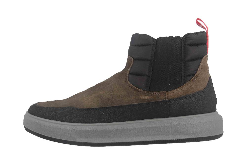 Fretz Men Sem Stiefeletten in Übergrößen Grau 4414.2489-69 große Herrenschuhe