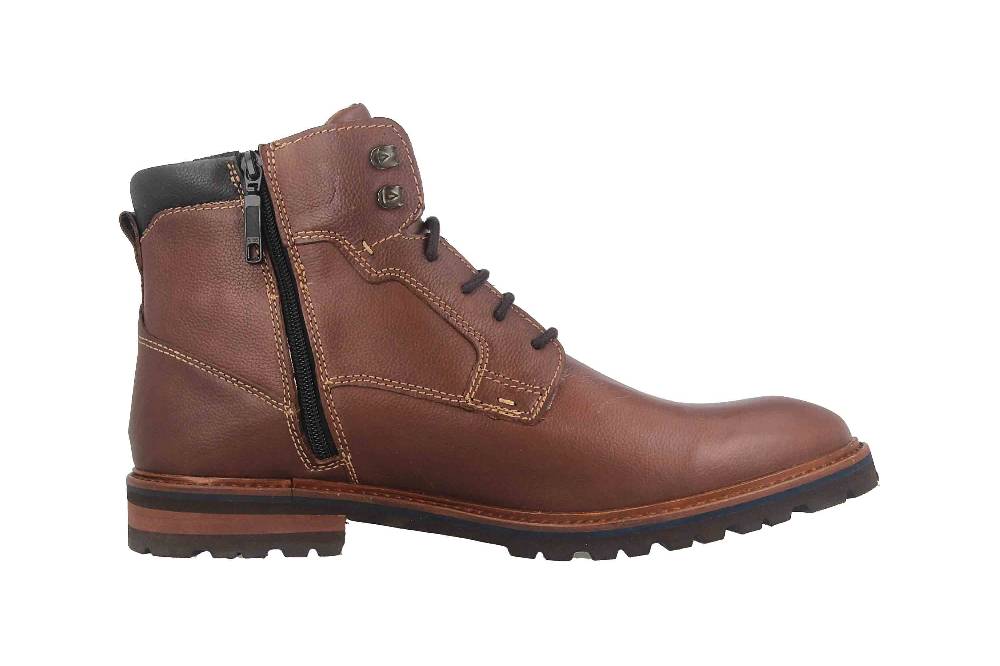 Fretz Men Milano Boots in Übergrößen Braun 6331.9712-12 große Herrenschuhe Fabrikverkauf