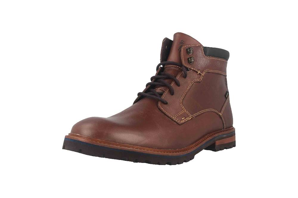 Fretz Men Milano Boots in Übergrößen Braun 6331.9712-12 große Herrenschuhe Fabrikverkauf