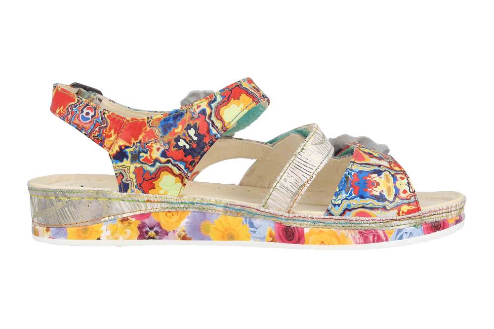Laura Vita Sandalen in Übergrößen Mehrfarbig BRCUELO 06 Vert große Damenschuhe Schlussverkauf