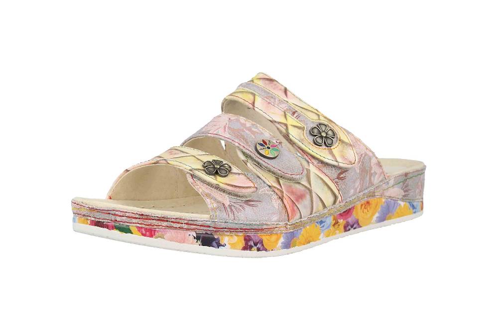 Laura Vita Pantoletten in Übergrößen Mehrfarbig BRCUELO 75 Beige große Damenschuhe Blitzverkäufe