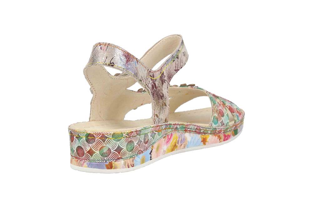 Laura Vita Sandalen in Übergrößen Mehrfarbig BRCUELO 81 Café große Damenschuhe Auslauf