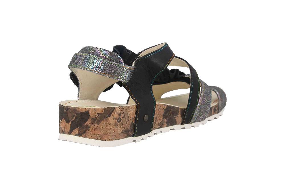Laura Vita Sandalen in Übergrößen Mehrfarbig BRCYANO 68 Noir große Damenschuhe im Angebot