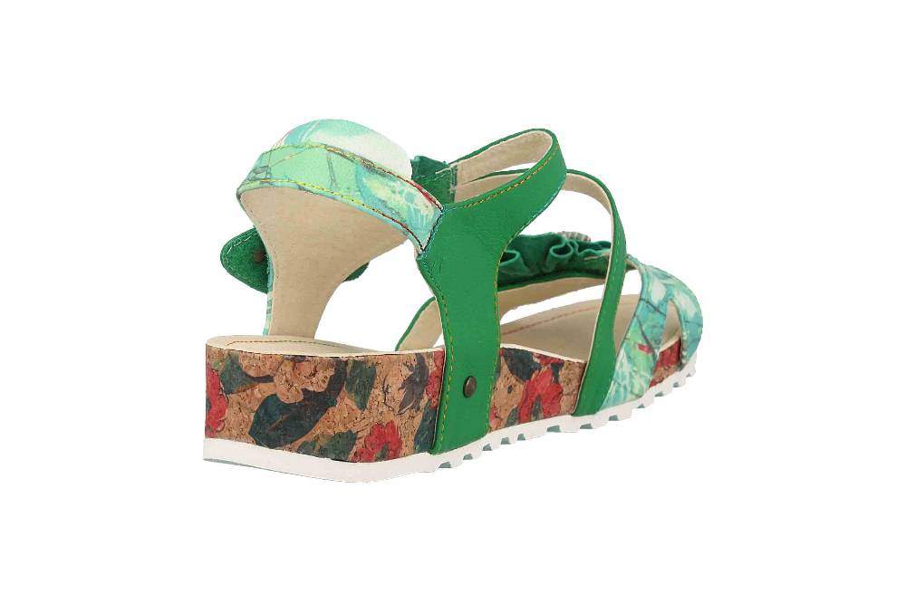 Laura Vita Sandalen in Übergrößen Mehrfarbig BRCYANO 68 Vert große Damenschuhe Schlussverkauf