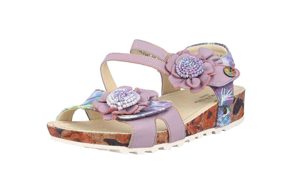 Laura Vita Sandalen in Übergrößen Mehrfarbig BRCYANO 68 Lilas große Damenschuhe Günstiger Verkauf