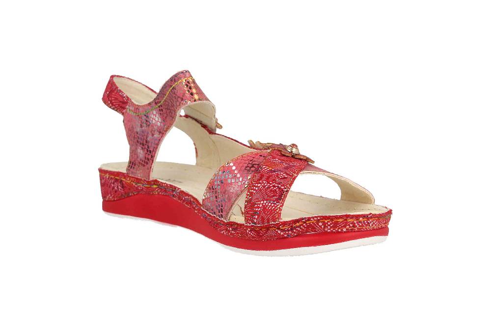 Laura Vita Sandalen in Übergrößen Mehrfarbig BRCUELO 81 Cerise große Damenschuhe Online