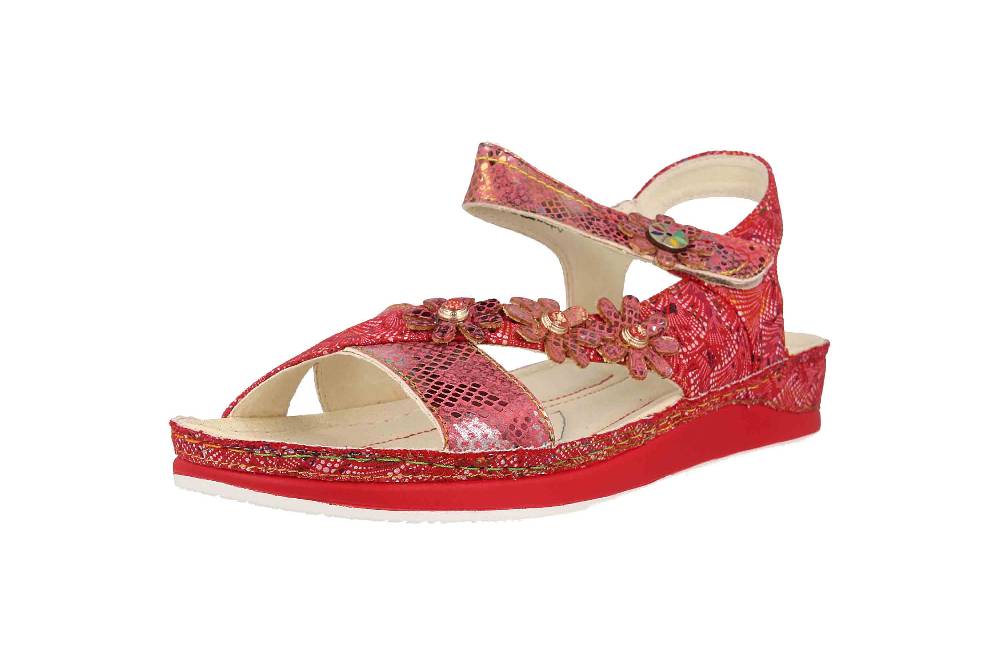 Laura Vita Sandalen in Übergrößen Mehrfarbig BRCUELO 81 Cerise große Damenschuhe Online