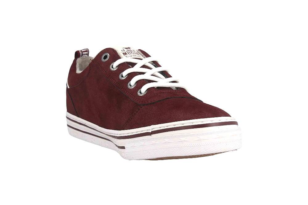 Mustang Shoes Sneaker in Übergrößen Bordeaux 1354-312-55 große Damenschuhe Angebote
