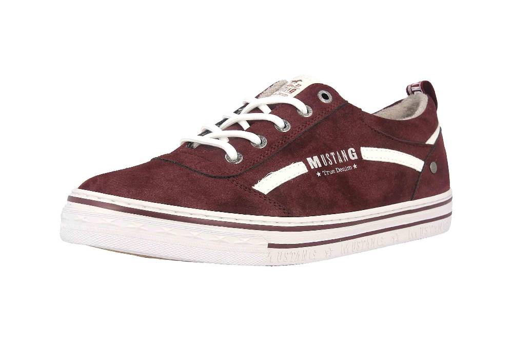 Mustang Shoes Sneaker in Übergrößen Bordeaux 1354-312-55 große Damenschuhe Angebote