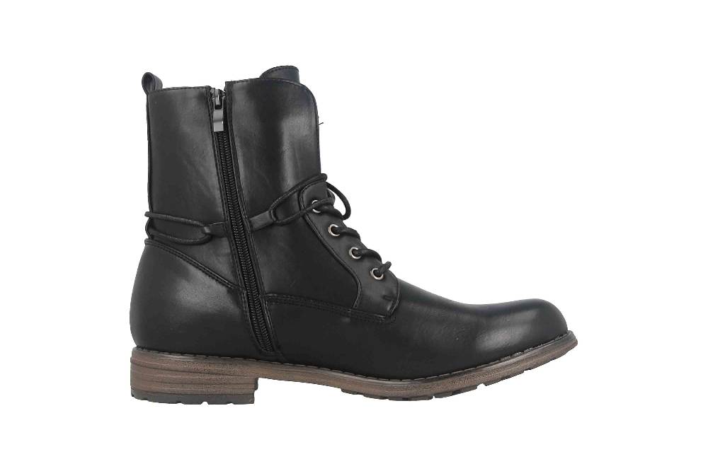 Fitters Footwear Vera Stiefeletten in Übergrößen Schwarz 2.252323 Black große Damenschuhe Online