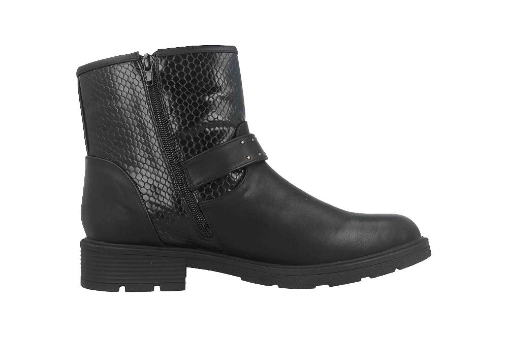 Fitters Footwear Lexi Stiefeletten in Übergrößen Schwarz 2.237232 Black große Damenschuhe Fabrikpreis